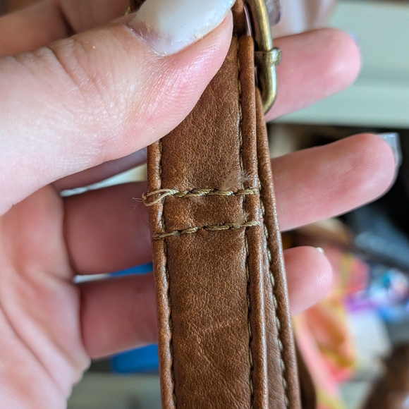 B.O.C. Brown Leather Backpack - Picture 6 of 10